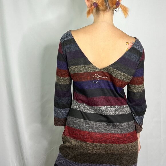 Desigual Striped Midi Dress - Picture 2 of 10